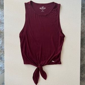 Hollister Crop Tie-front Tank